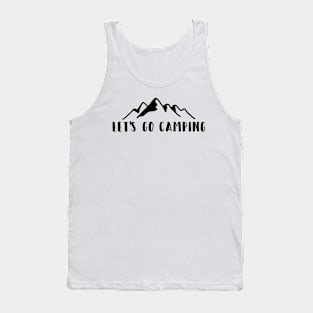 Let's Go Camping, Mountains Tank Top